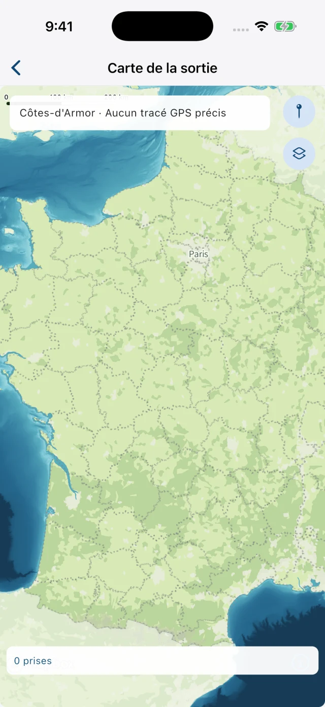 Nouvelle carte HOOKfr, sans position personnelle affichée